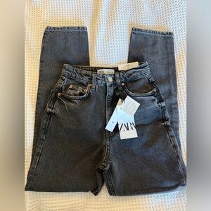 ZARA Mom Fit Jeans | High Rise Slim Leg | Size 0| NWT